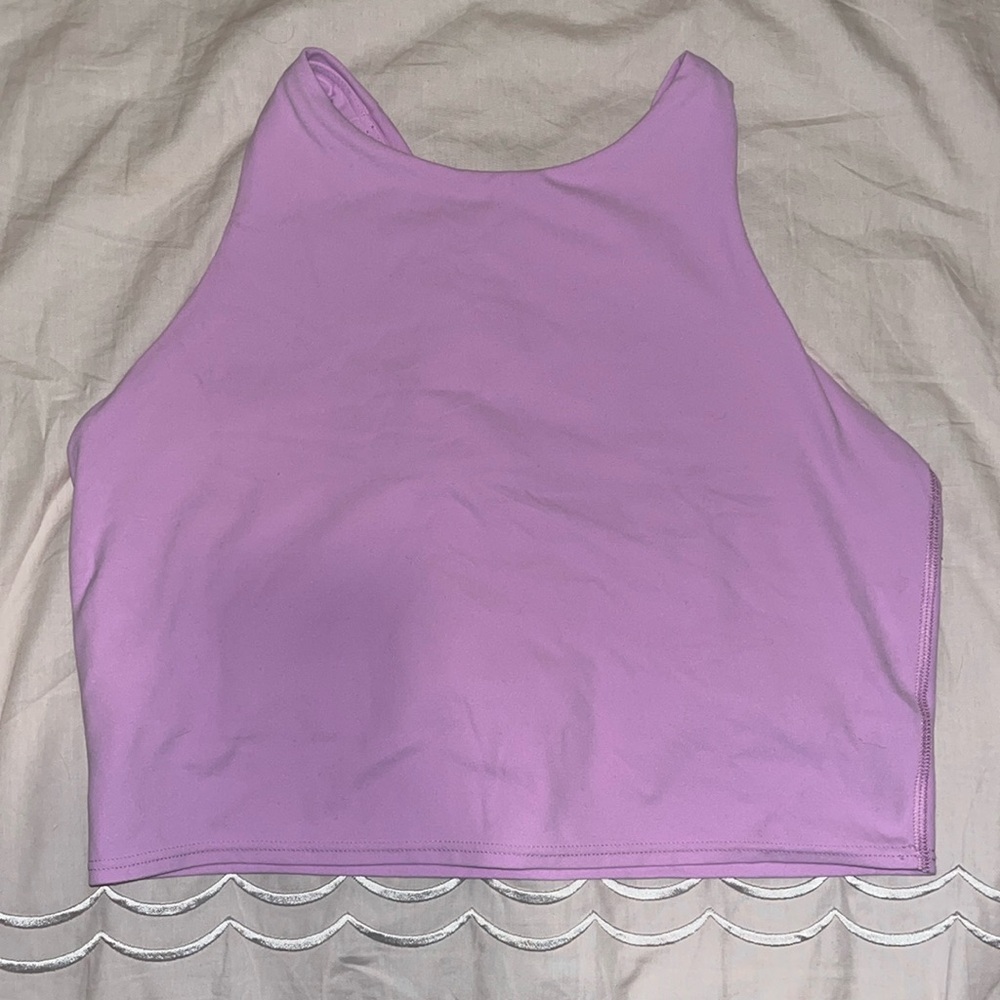 Athleta lavender sports bra/tank. Size M.
